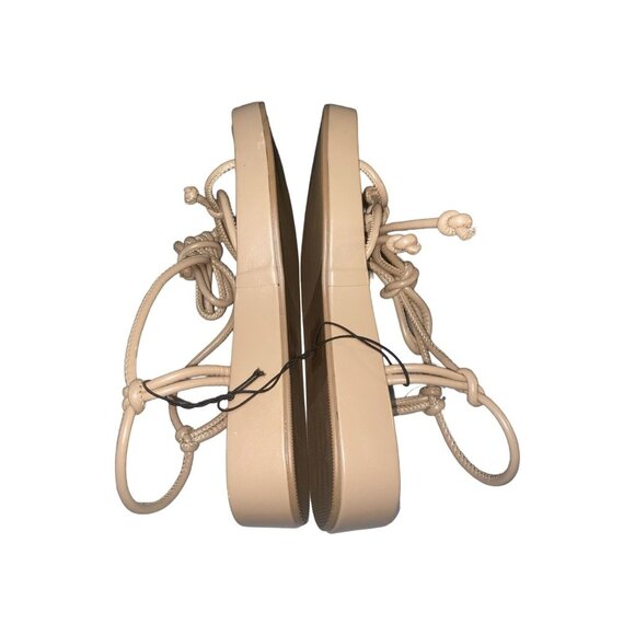 Torrid Tie Ankle Strappy Flatform Sandals Camel Size 8.5 Extra Wide Width - Picture 7 of 11